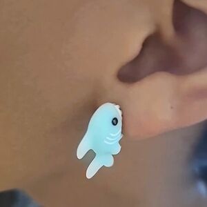 NEW! Shark Bitting Earrings